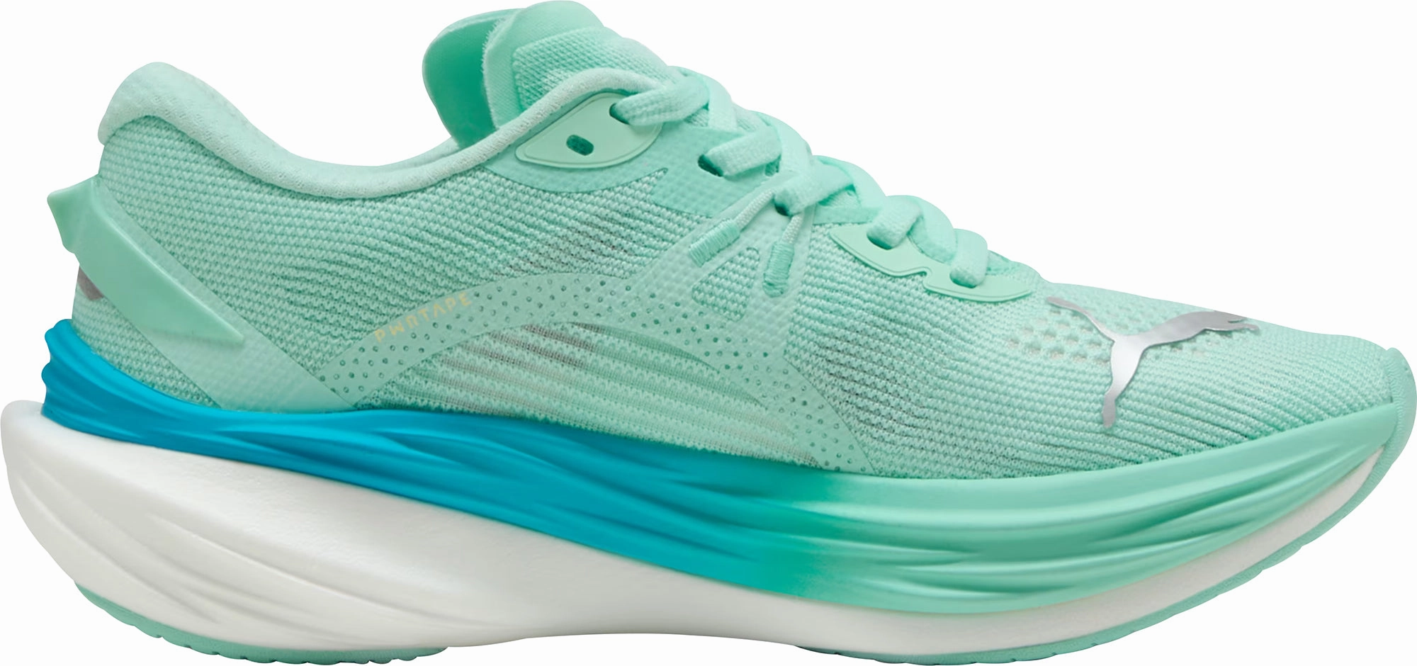 Puma Deviate Nitro 3 Womens Running Shoes - Green Cozy Footwear