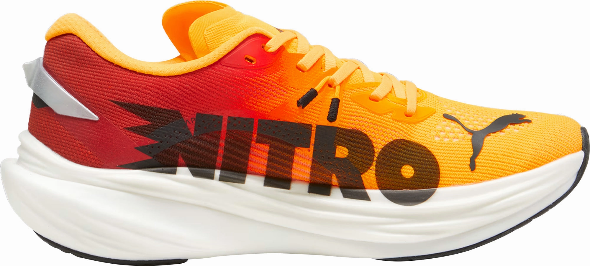 Puma Deviate Nitro 3 Womens Running Shoes - Orange Performance Fit Sneakers