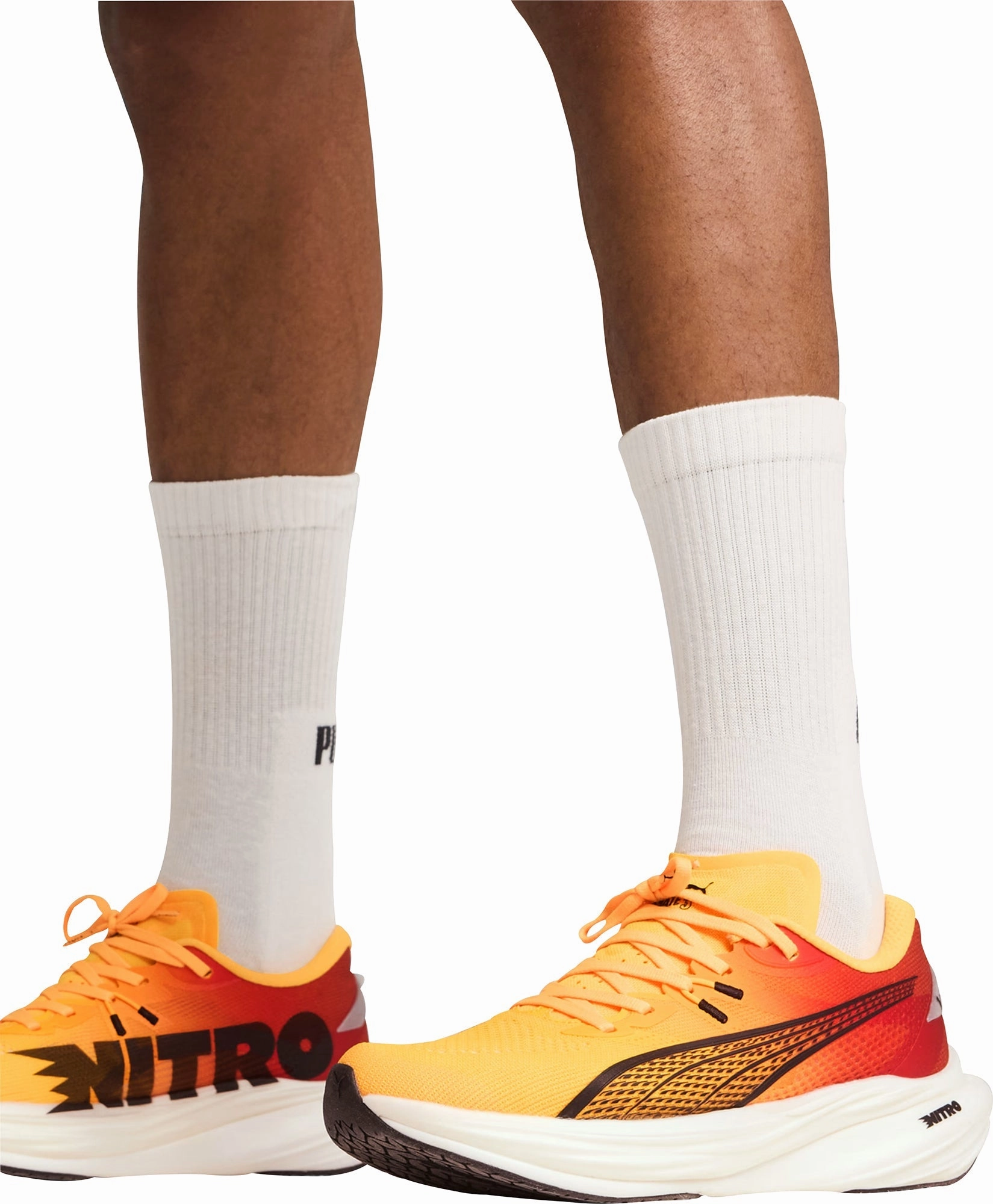 Puma Deviate Nitro 3 Womens Running Shoes - Orange Performance Fit Sneakers