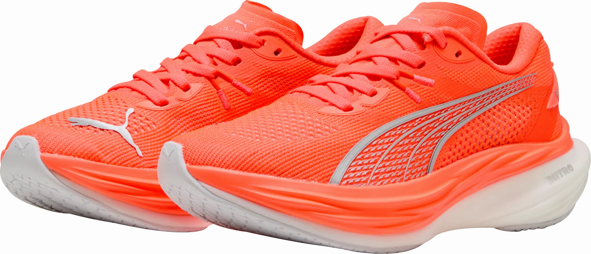 Puma Deviate Nitro 3 Womens Running Shoes - Red Bold Sneakers