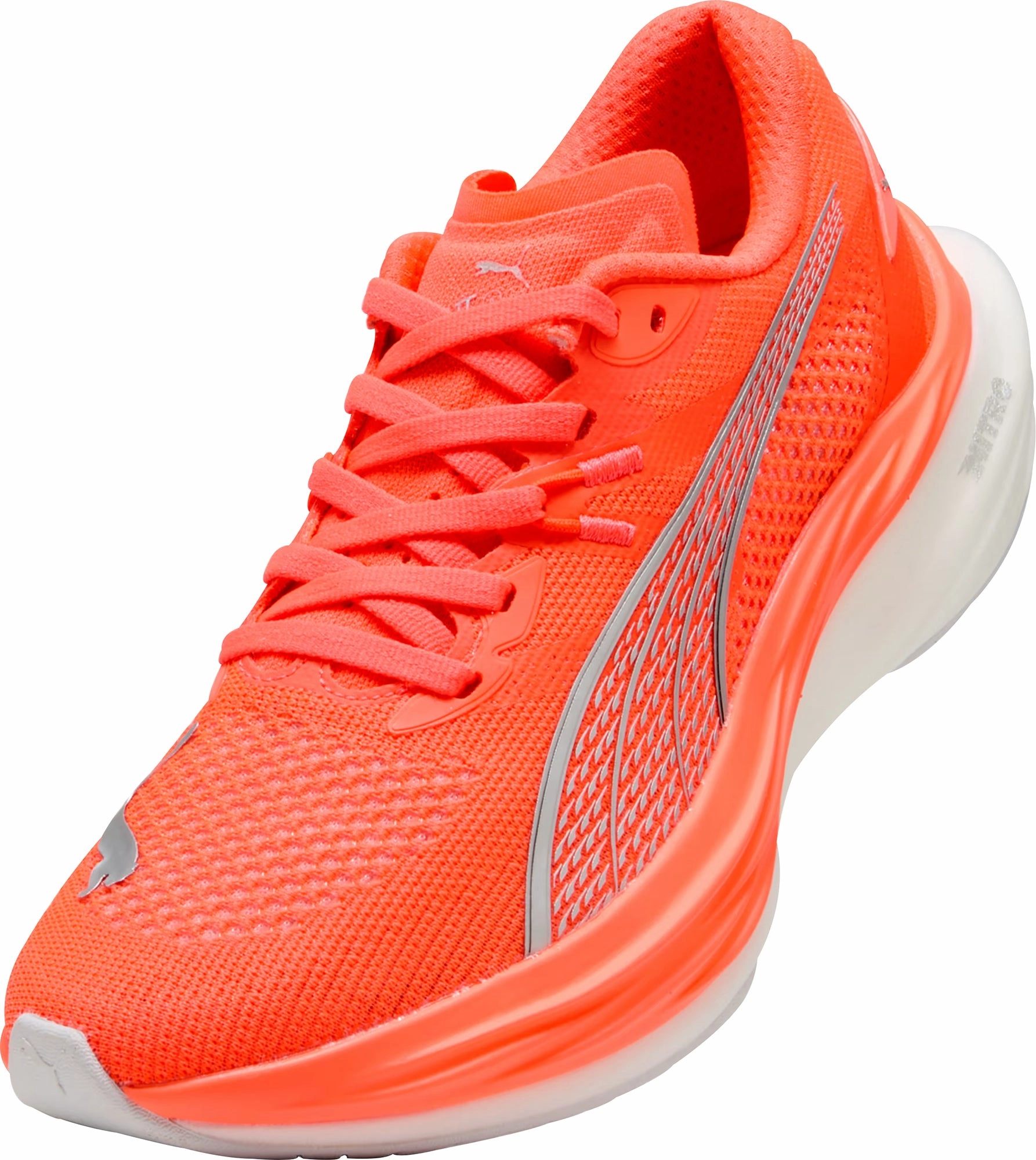 Puma Deviate Nitro 3 Womens Running Shoes - Red Bold Sneakers