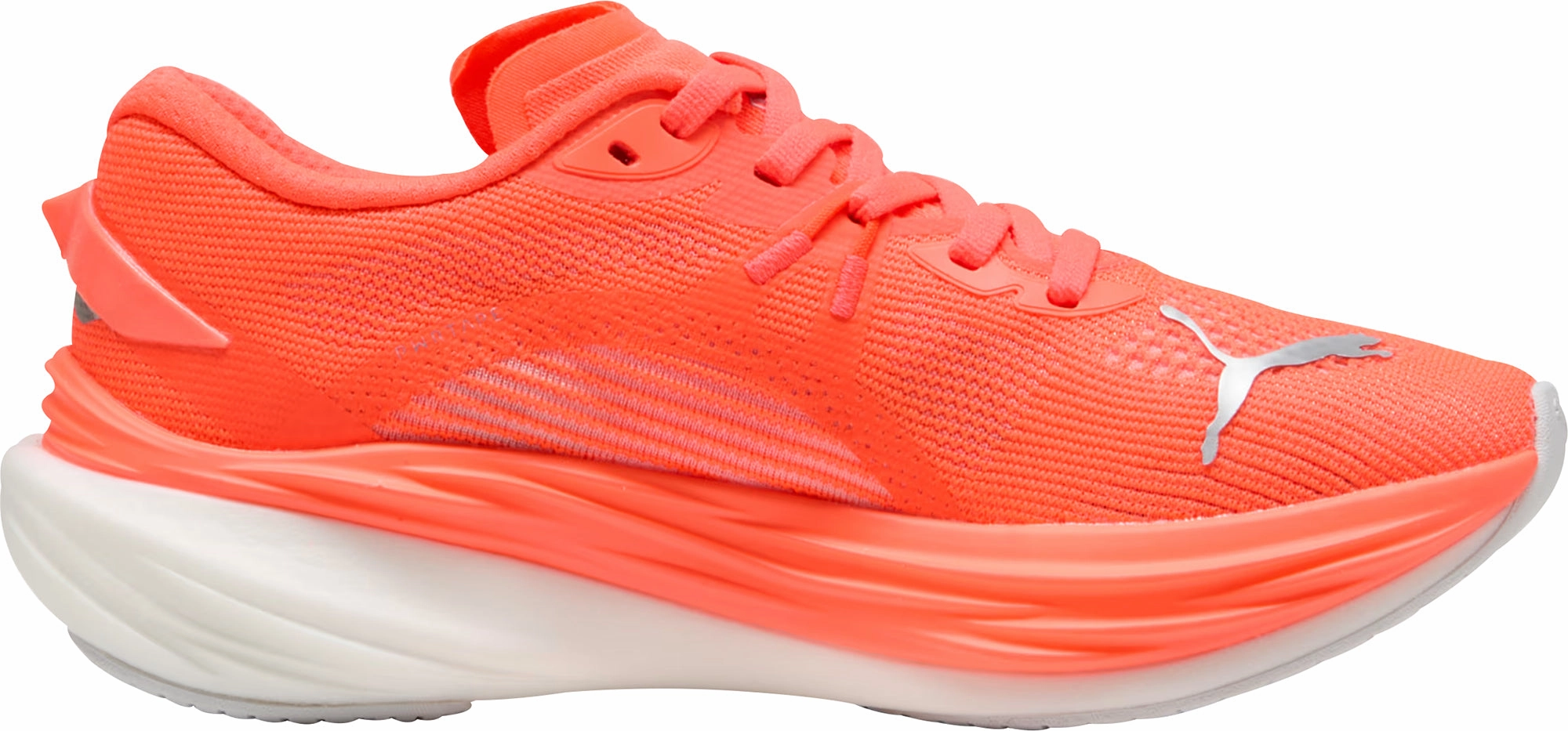 Puma Deviate Nitro 3 Womens Running Shoes - Red Performance Fit Sneakers