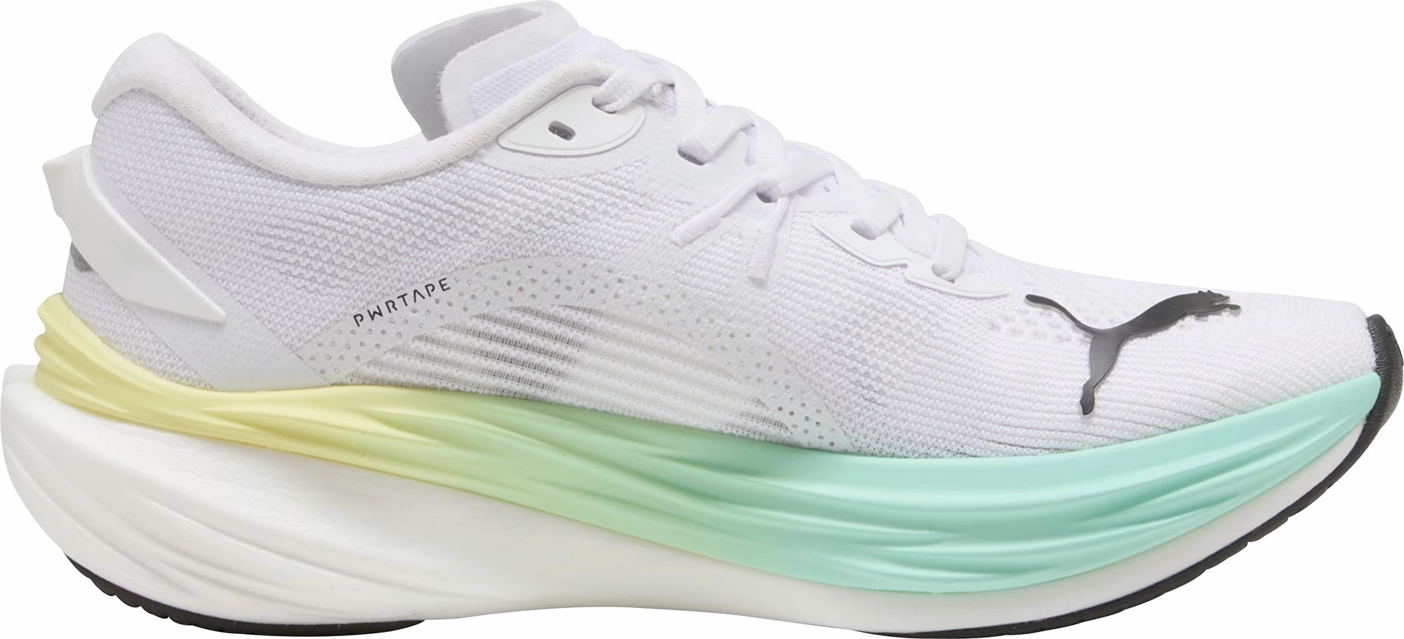 Puma Deviate Nitro 3 Womens Running Shoes - White Performance Fit Sneakers