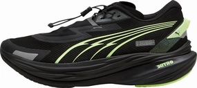 Puma Deviate Nitro 3 WTR  Mens Running Shoes - Black Puma sport shoes with bold branding