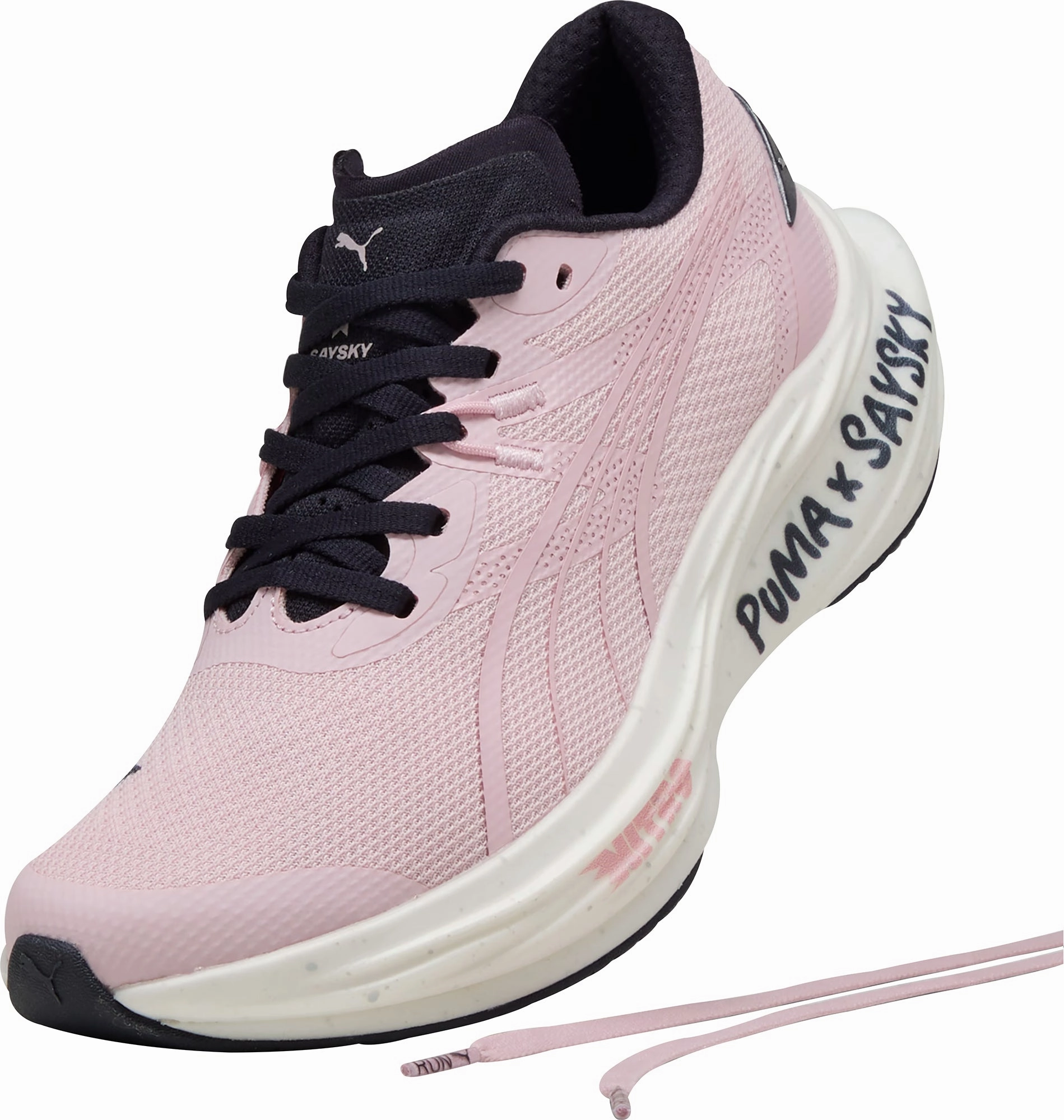 Puma Deviate Nitro 3 X SAYSKY Mens Running Shoes - Pink Cozy Footwear