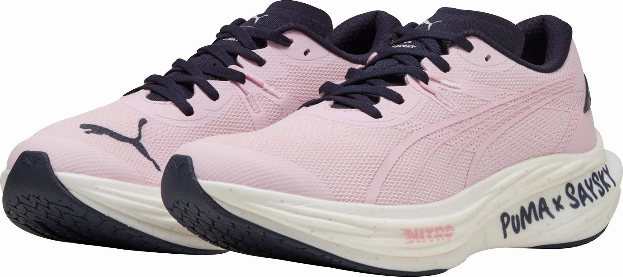 Puma Deviate Nitro 3 X SAYSKY Mens Running Shoes - Pink Cozy Footwear