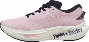 Puma Deviate Nitro 3 X SAYSKY Mens Running Shoes - Pink Puma sport shoes with bold branding