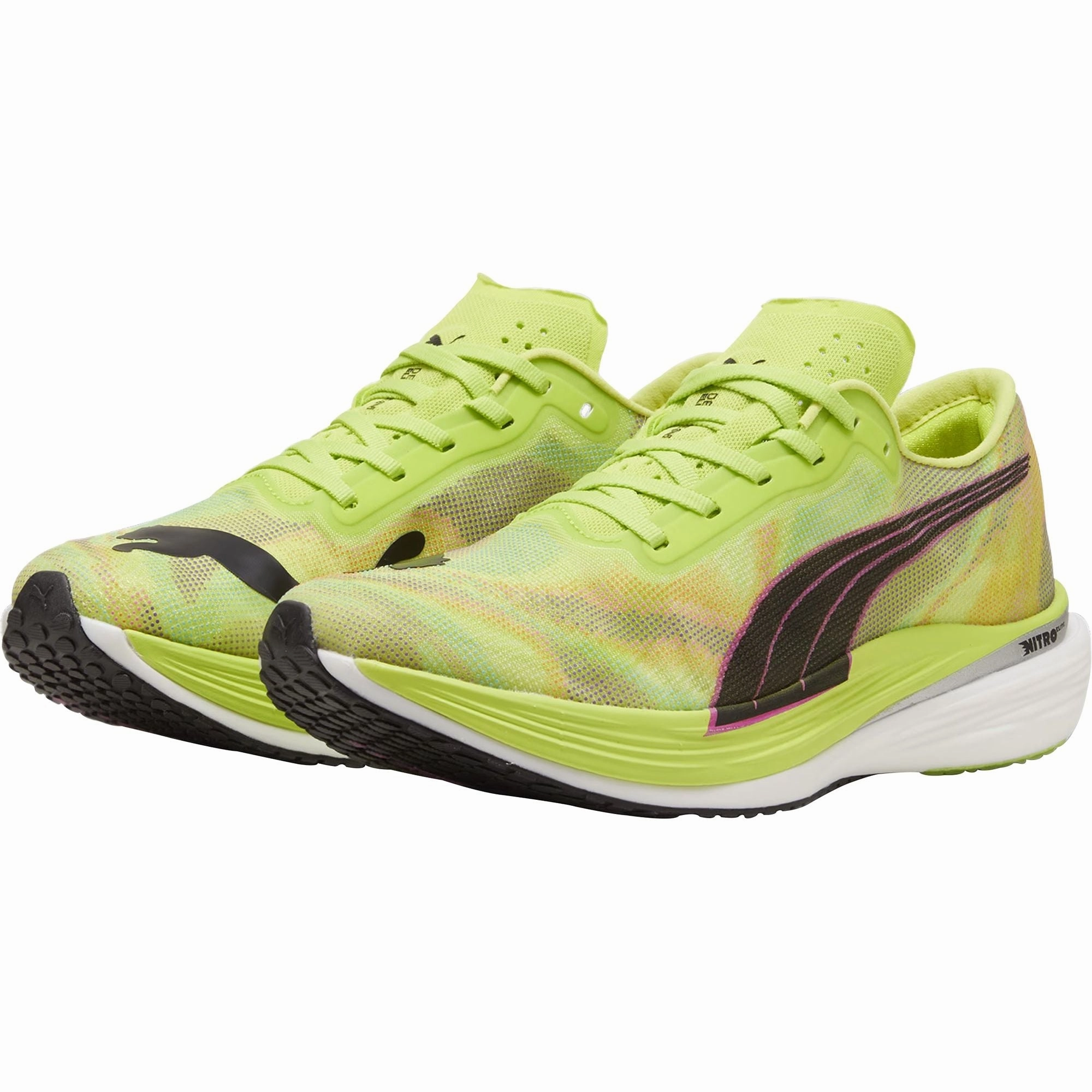 Puma Deviate Nitro Elite 2 Mens Running Shoes - Green Bold Sneakers