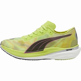 Puma Deviate Nitro Elite 2 Mens Running Shoes - Green Puma athletic shoes for urban lifestyle