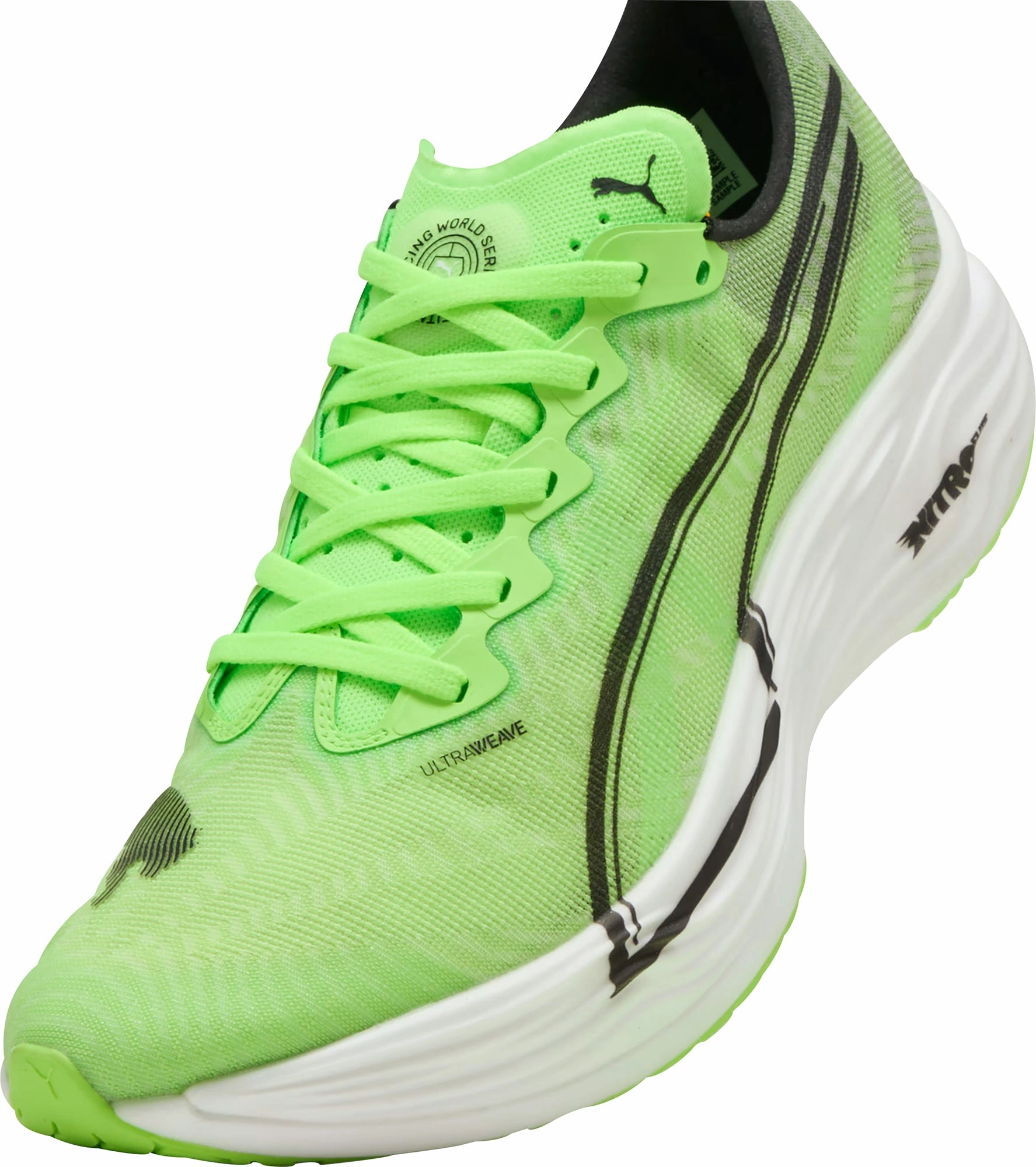 Puma Deviate Nitro Elite 3 HYROX Womens Running Shoes - Green Performance Fit Sneakers