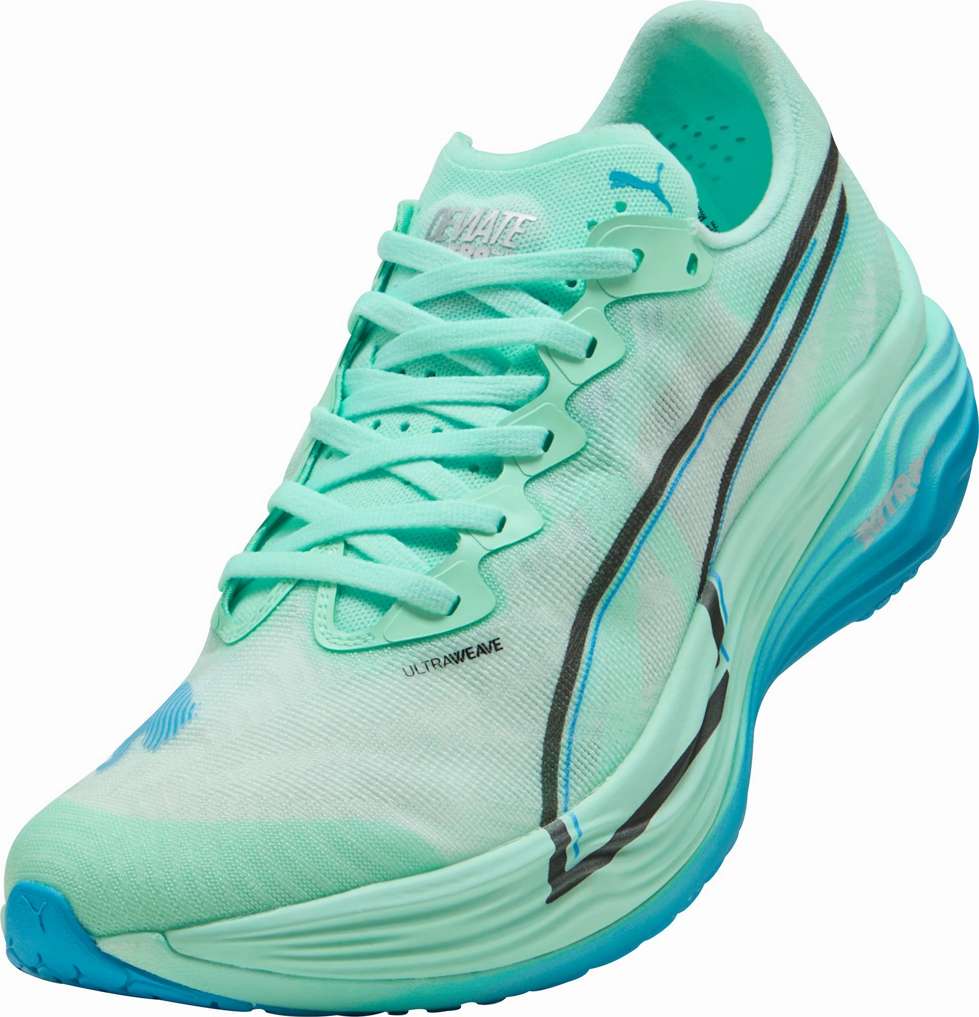 Puma Deviate Nitro Elite 3 Mens Running Shoes - Green Performance Fit Sneakers