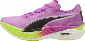 Puma Deviate Nitro Elite 3 Mens Running Shoes - Purple Puma sport shoes with bold branding