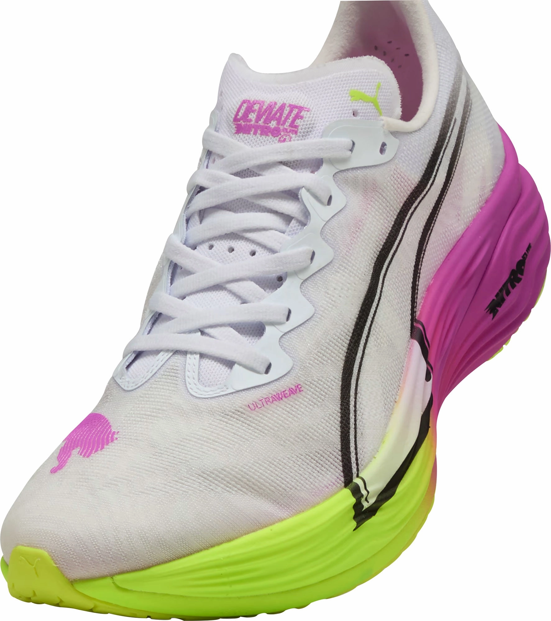 Puma Deviate Nitro Elite 3 Mens Running Shoes - White Cozy Footwear