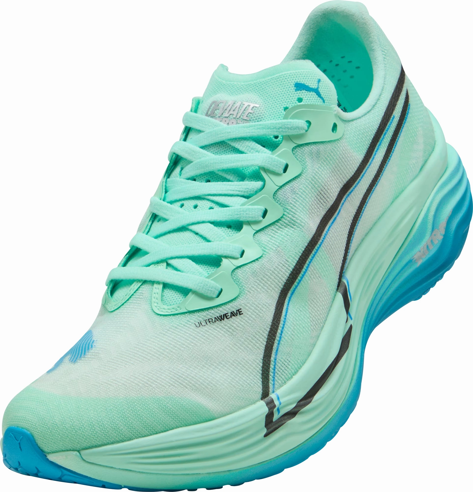 Puma Deviate Nitro Elite 3 Womens Running Shoes - Green Performance Fit Sneakers