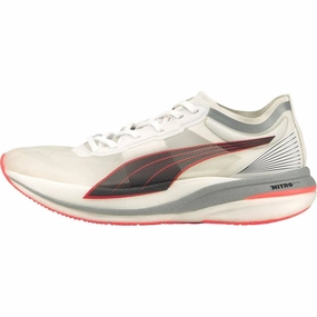 Puma Deviate Nitro Elite Racer Mens Running Shoes - White Puma athletic shoes for urban lifestyle