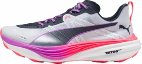 Puma Deviate Nitro Elite Womens Trail Running Shoes - White Puma sport shoes with bold branding