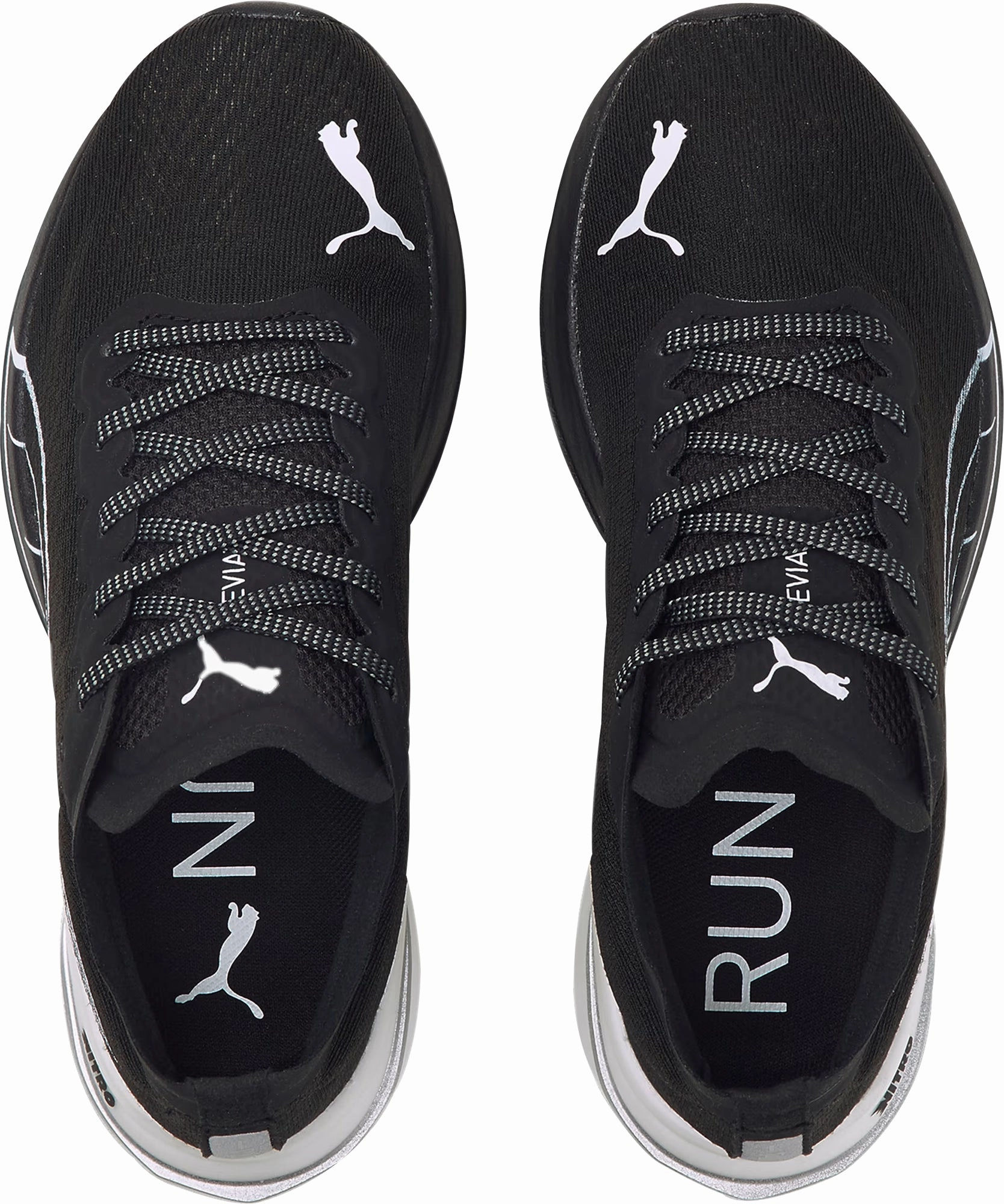 Puma Deviate Nitro Womens Running Shoes - Black Bold Sneakers