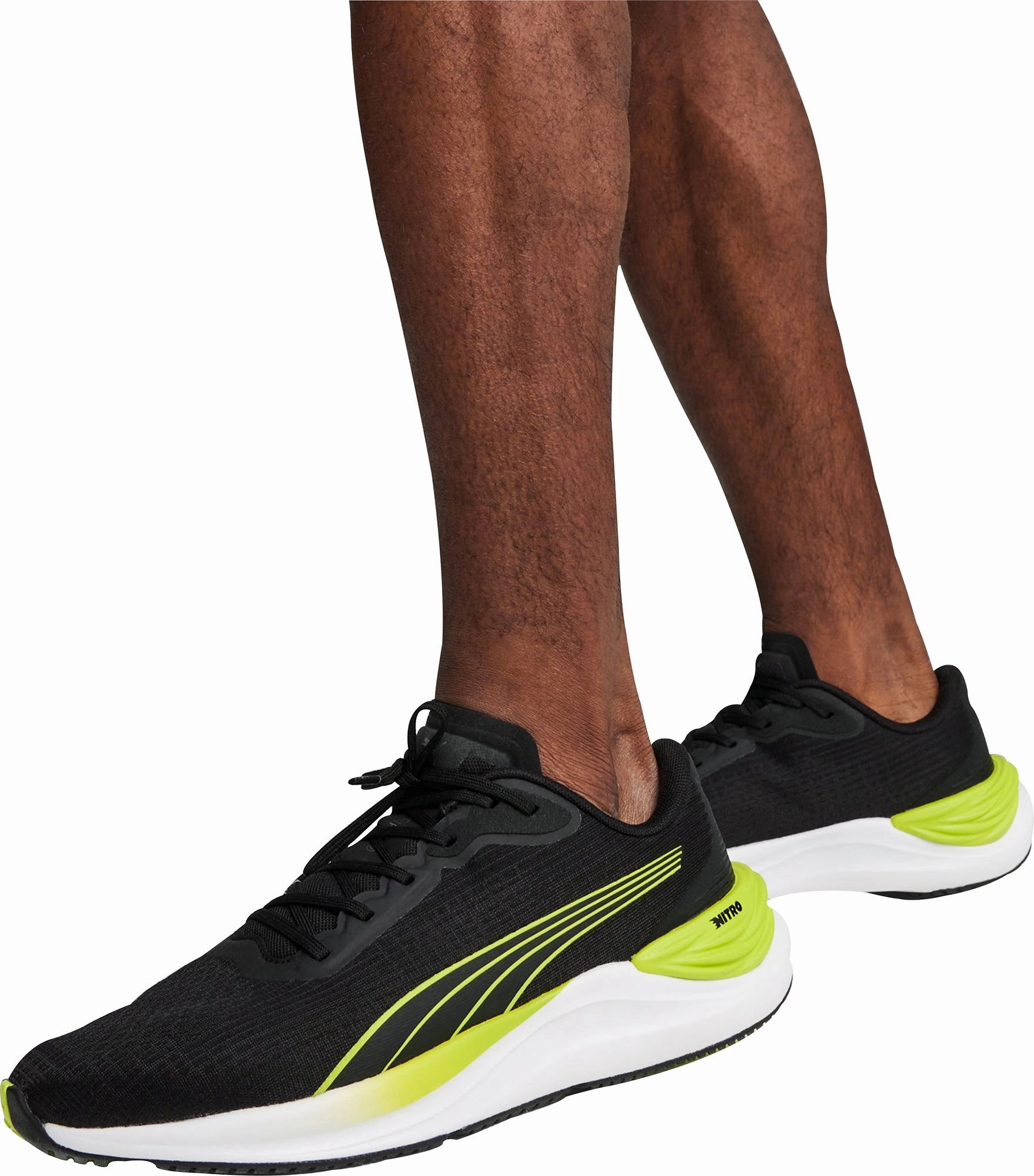 Puma Electrify Nitro 3 Mens Running Shoes - Black Bold Sneakers