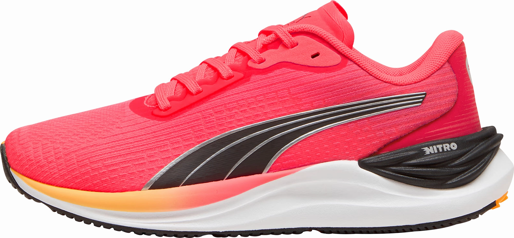 Puma Electrify Nitro 3 Womens Running Shoes - Pink Puma sport shoes with bold branding