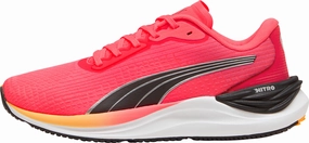 Puma Electrify Nitro 3 Womens Running Shoes - Pink Puma sport shoes with bold branding