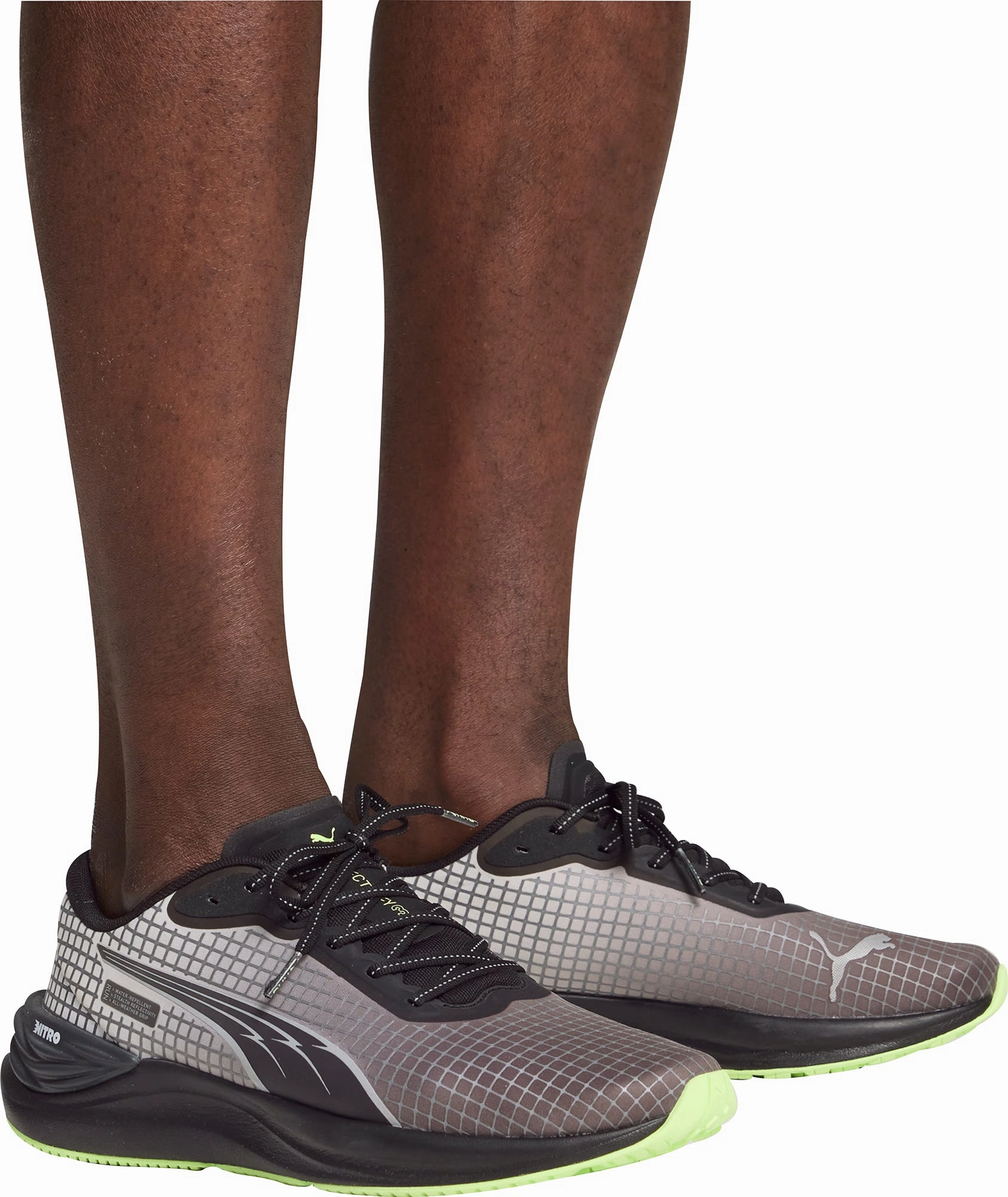Puma Electrify Nitro 3 WTR FV Mens Running Shoes - Black Bold Sneakers