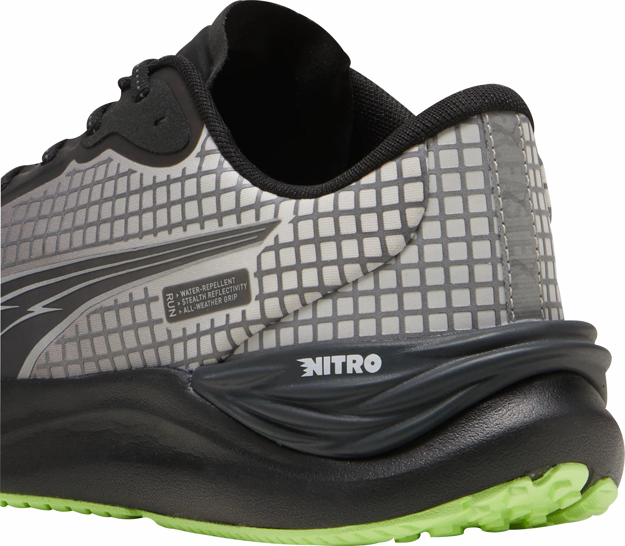 Puma Electrify Nitro 3 WTR FV Mens Running Shoes - Black Bold Sneakers