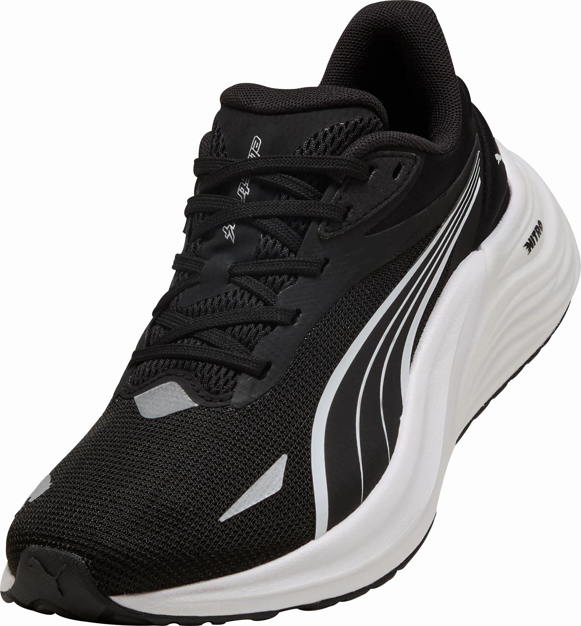 Puma Electrify Nitro 4 Junior Running Shoes - Black Performance Fit Sneakers