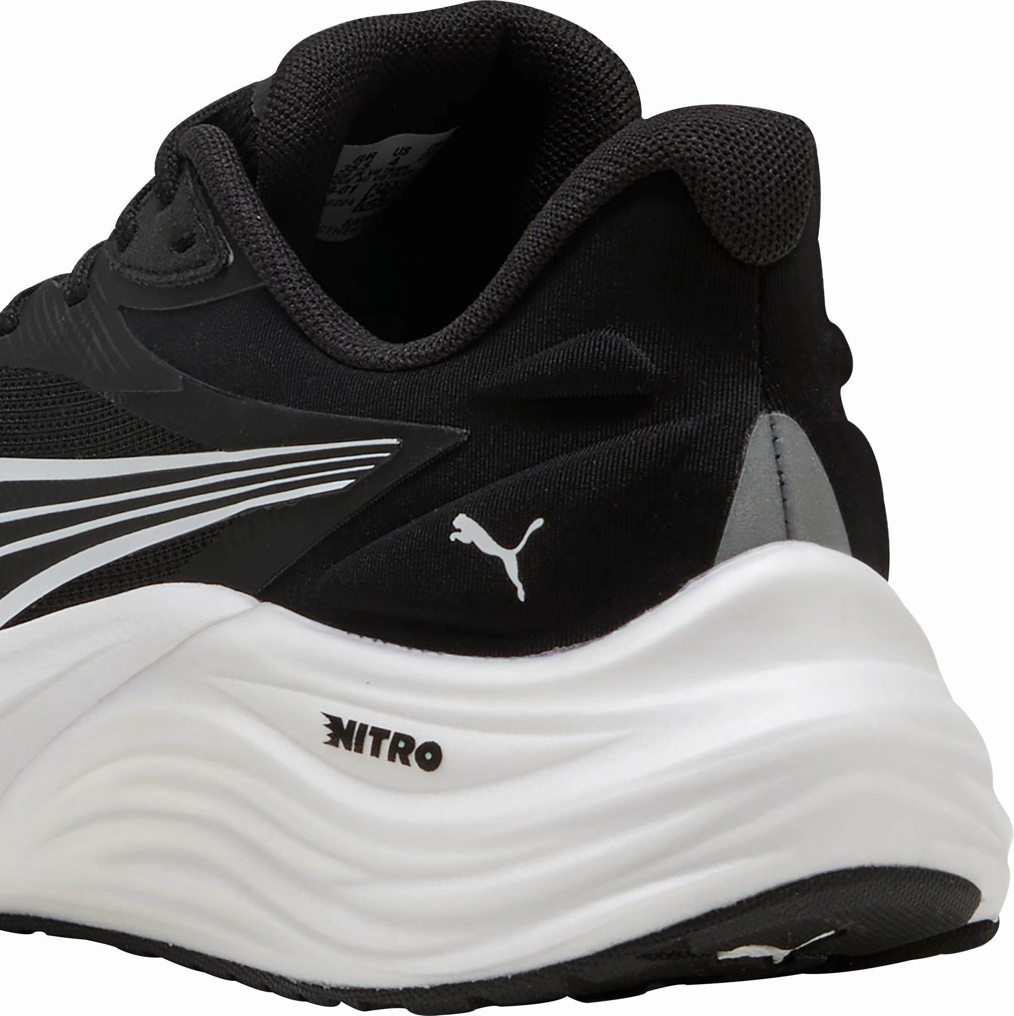 Puma Electrify Nitro 4 Junior Running Shoes - Black Performance Fit Sneakers