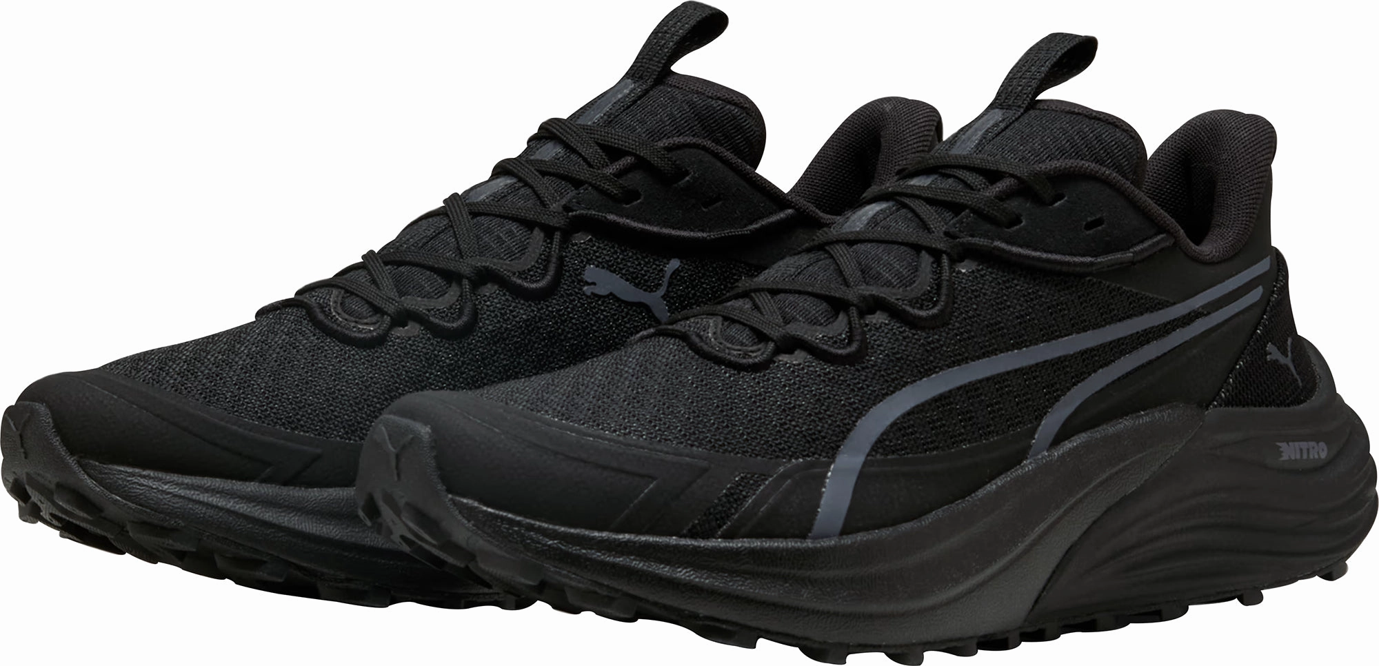 Puma Electrify Nitro 4 Mens Trail Running Shoes - Black Performance Fit Sneakers