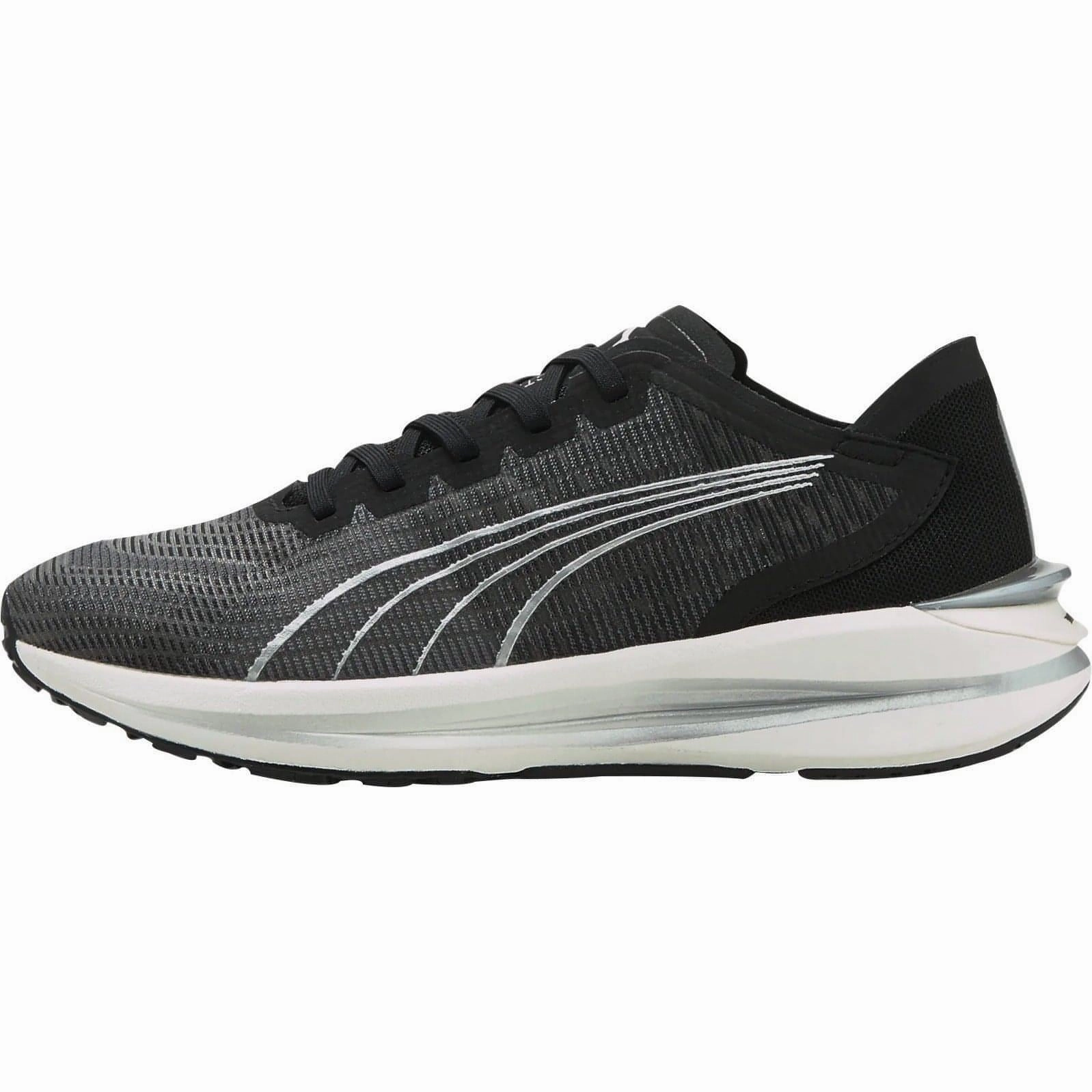 Puma Electrify Nitro Womens Running Shoes - Black Puma sport shoes with bold branding