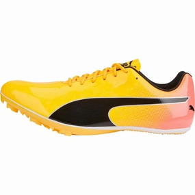 Puma evoSpeed Sprint 14 Running Spikes - Orange Puma athletic shoes for urban lifestyle
