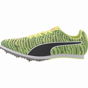 Puma evoSpeed Star 6 Running Spikes - Yellow Puma sport shoes with bold branding