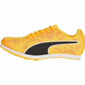 Puma evoSpeed Star 8 Junior Running Spikes - Orange Puma sport shoes with bold branding