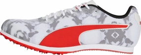 Puma evoSpeed Star 8 Running Spikes - White Puma sport shoes with bold branding