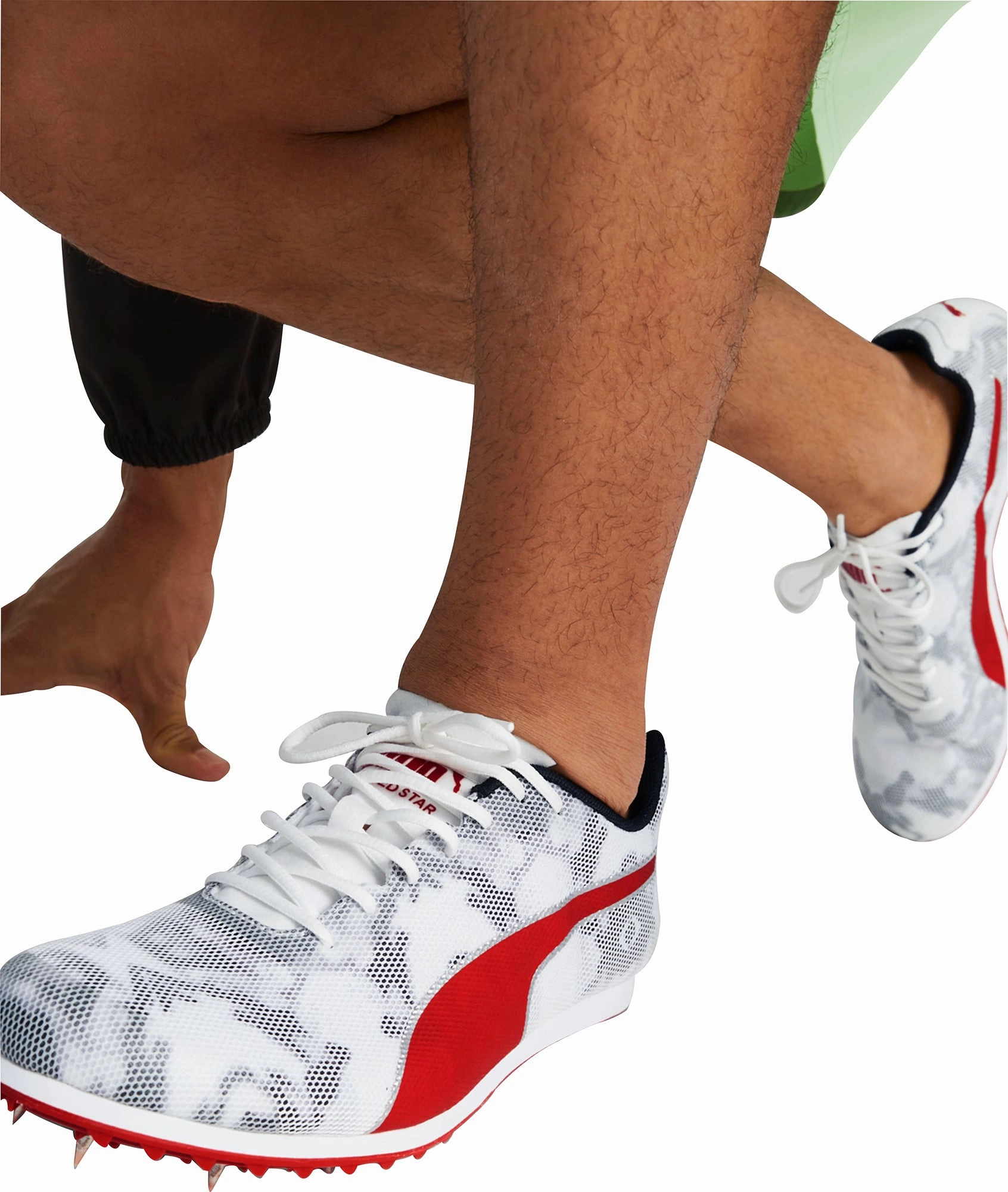 Puma evoSpeed Star 8 Running Spikes - White Cozy Footwear