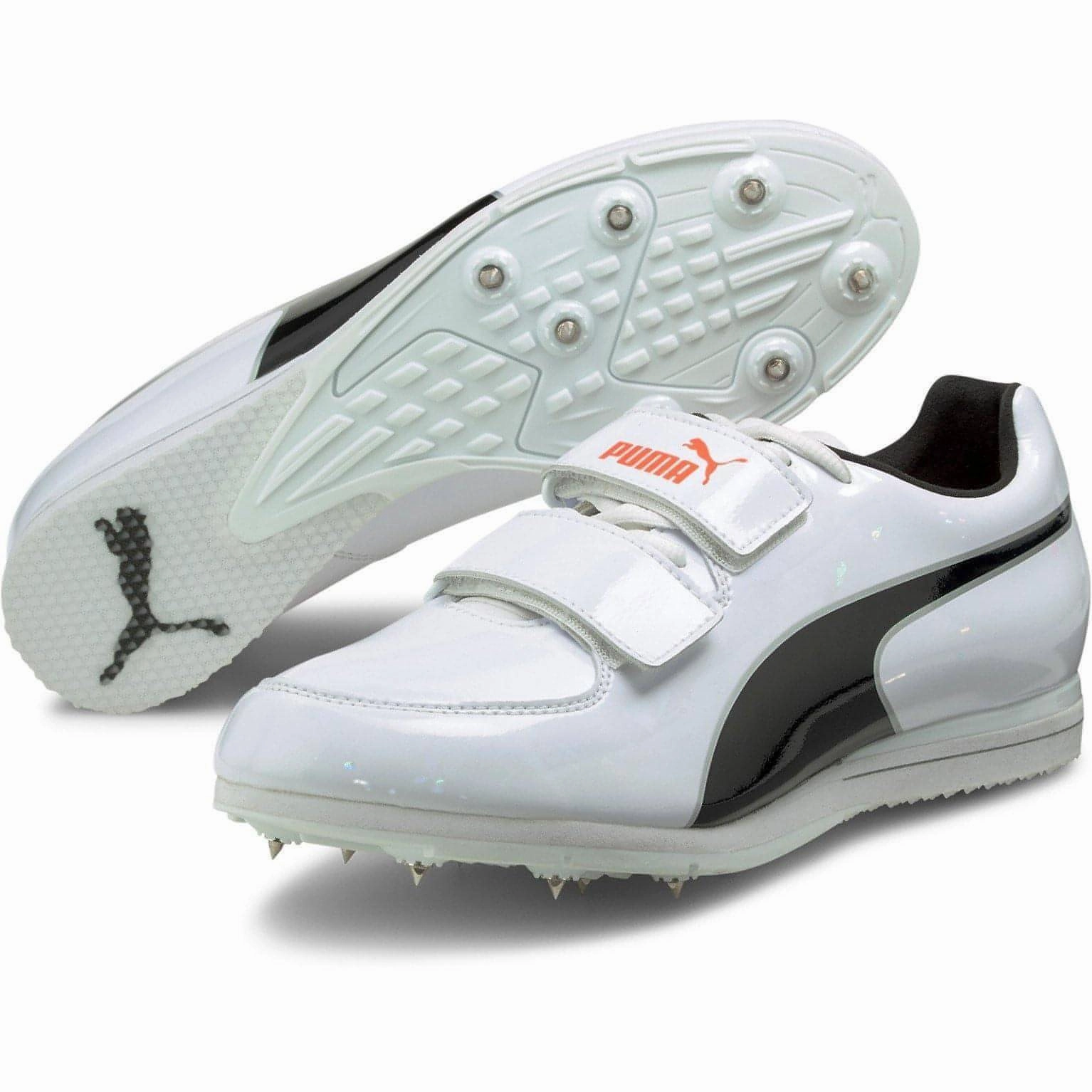 Puma evoSpeed Triple Jump - Pole Vault Field Event Spikes - White Bold Sneakers