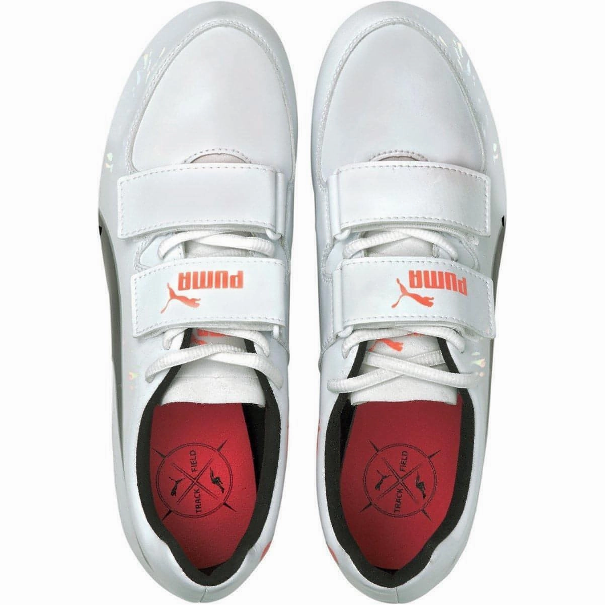 Puma evoSpeed Triple Jump - Pole Vault Field Event Spikes - White Bold Sneakers