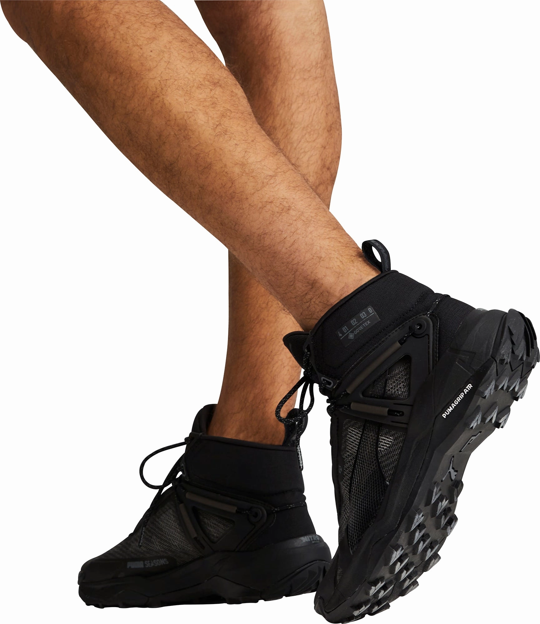 Puma Explore Nitro Mid GORE-TEX Mens Walking Boots - Black Bold Sneakers