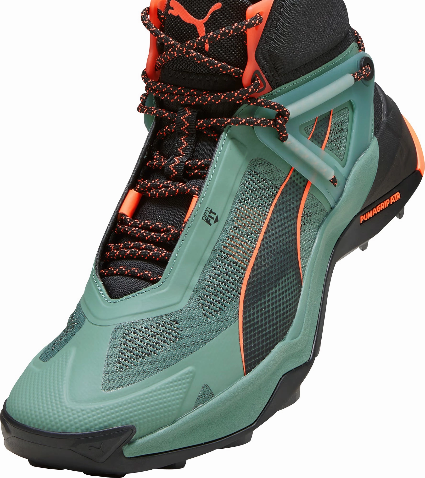 Puma Explore Nitro Mid Mens Walking Boots - Green Cozy Footwear