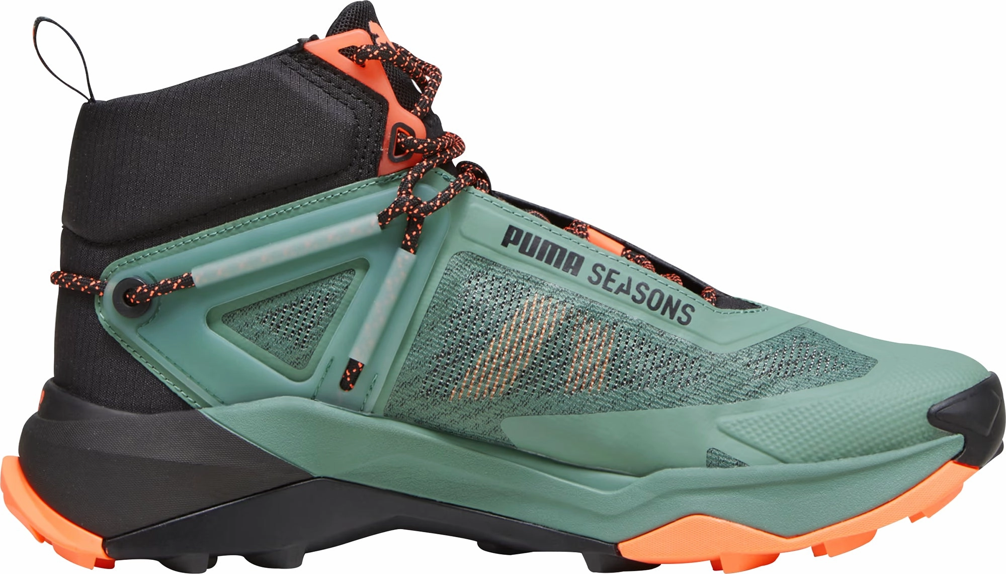 Puma Explore Nitro Mid Mens Walking Boots - Green Cozy Footwear