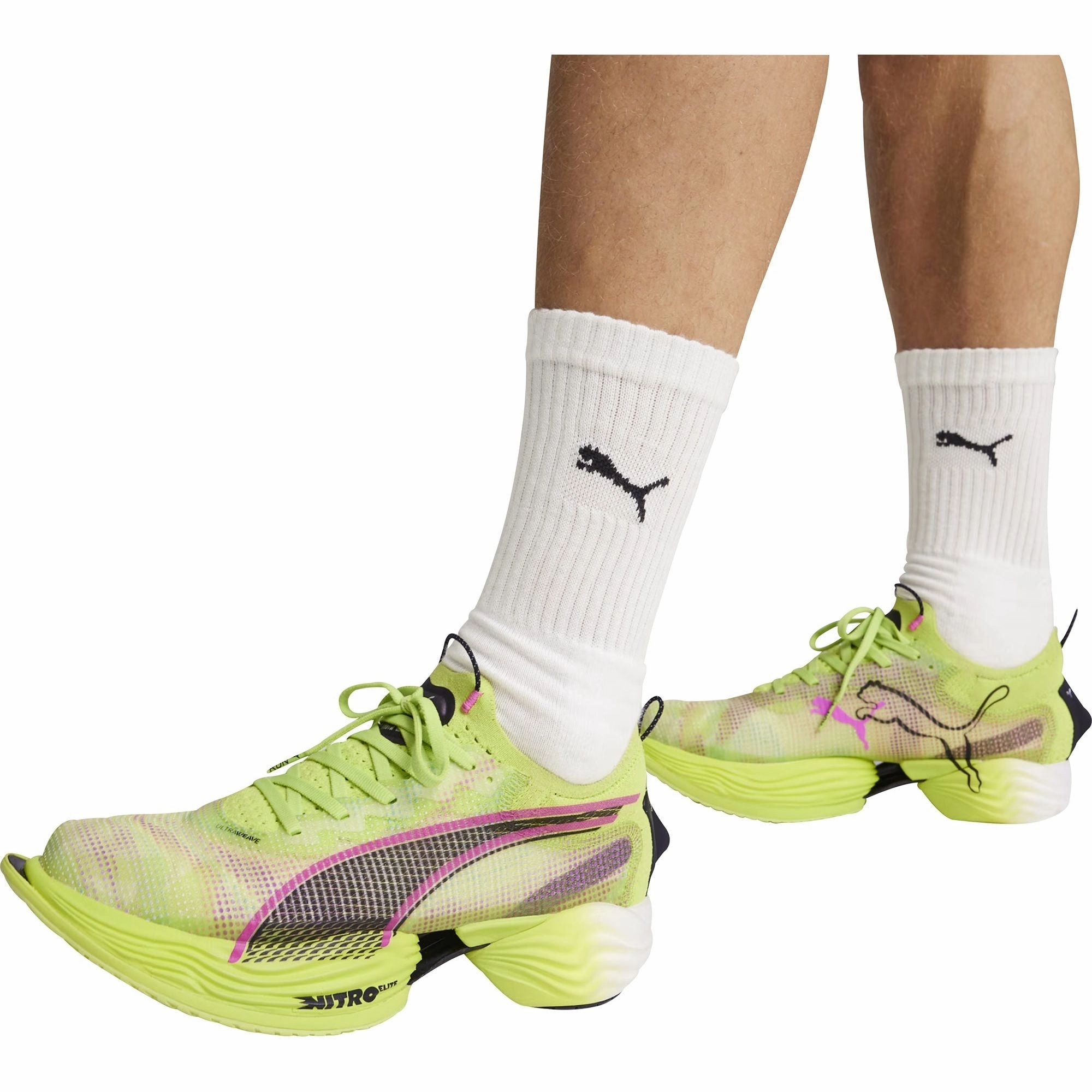 Puma Fast-R Nitro Elite 2 Mens Running Shoes - Green Bold Sneakers