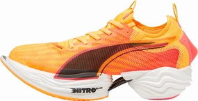 Puma Fast-R Nitro Elite 2 Mens Running Shoes - Orange Puma sport shoes with bold branding