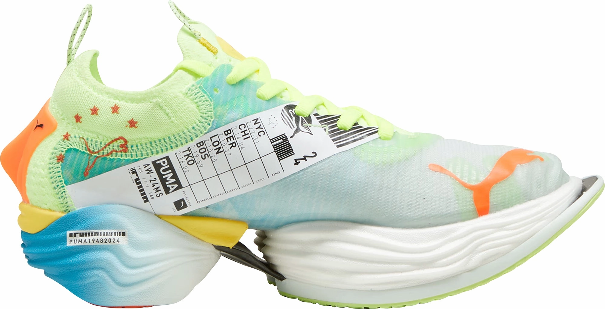 Puma Fast-R Nitro Elite 2 Womens Running Shoes - Green Cozy Footwear