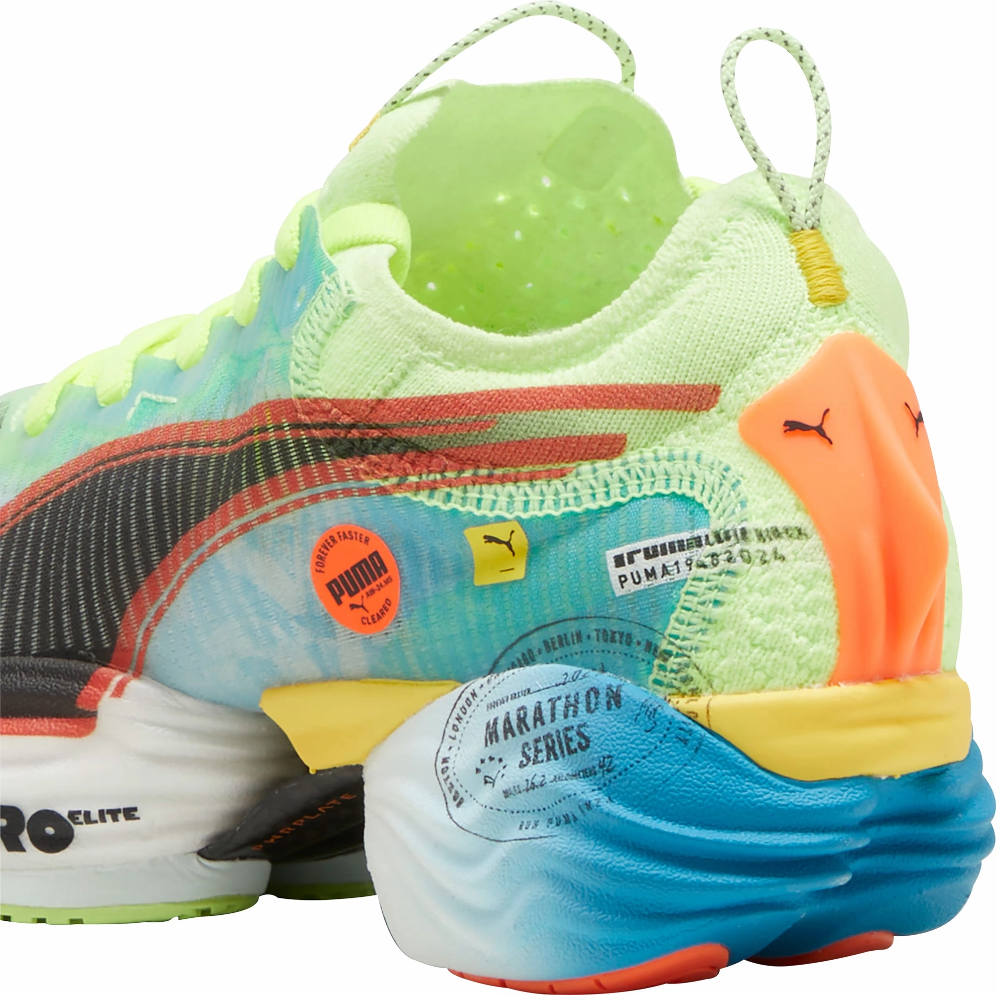 Puma Fast-R Nitro Elite 2 Womens Running Shoes - Green Cozy Footwear