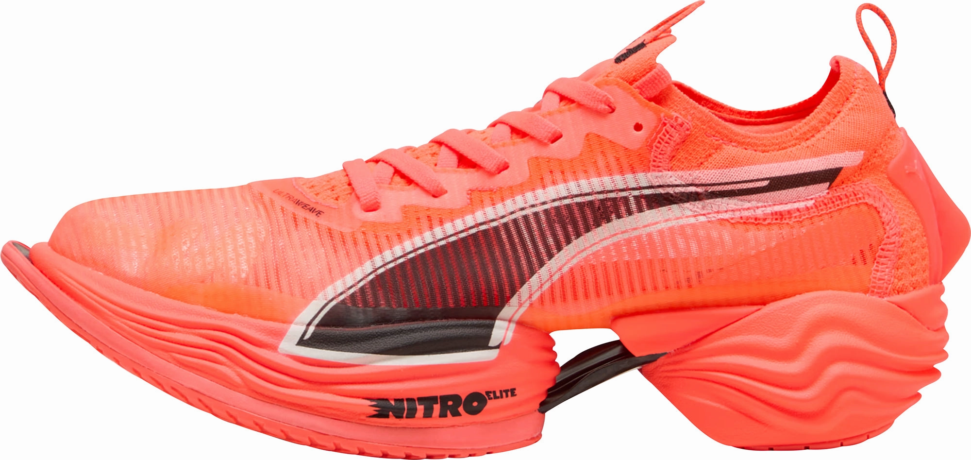 Puma Fast-R Nitro Elite 2 Womens Running Shoes - Red Puma sport shoes with bold branding