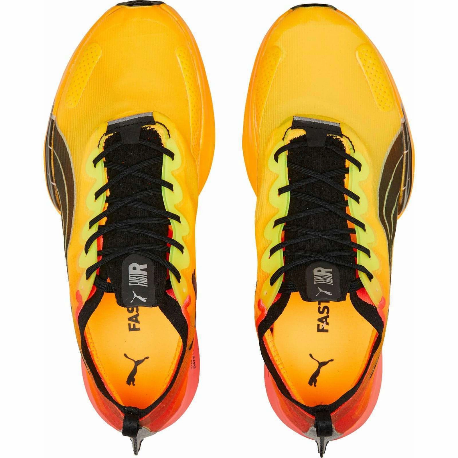 Puma Fast-R Nitro Elite Fireglow Mens Running Shoes - Yellow Bold Sneakers