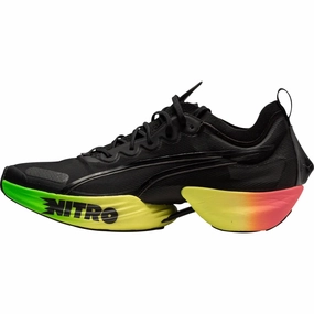 Puma Fast-R Nitro Elite Mens Running Shoes - Black Puma sport shoes with bold branding