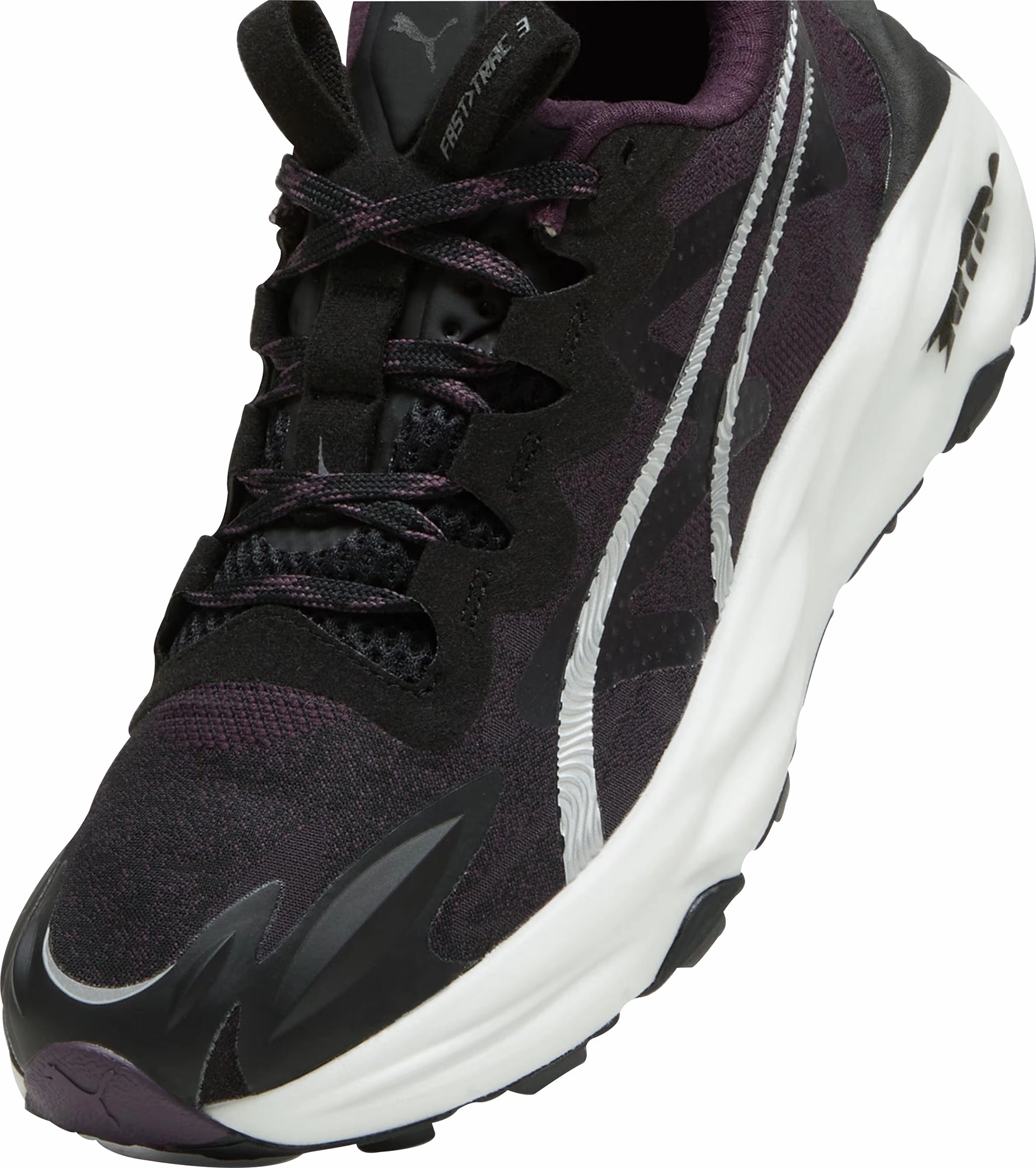 Puma Fast-Trac Nitro 3 Womens Trail Running Shoes - Black Bold Sneakers