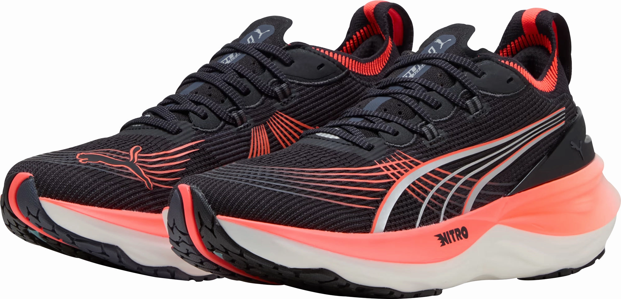 Puma ForeverRun Nitro 2 Mens Running Shoes - Black Cozy Footwear