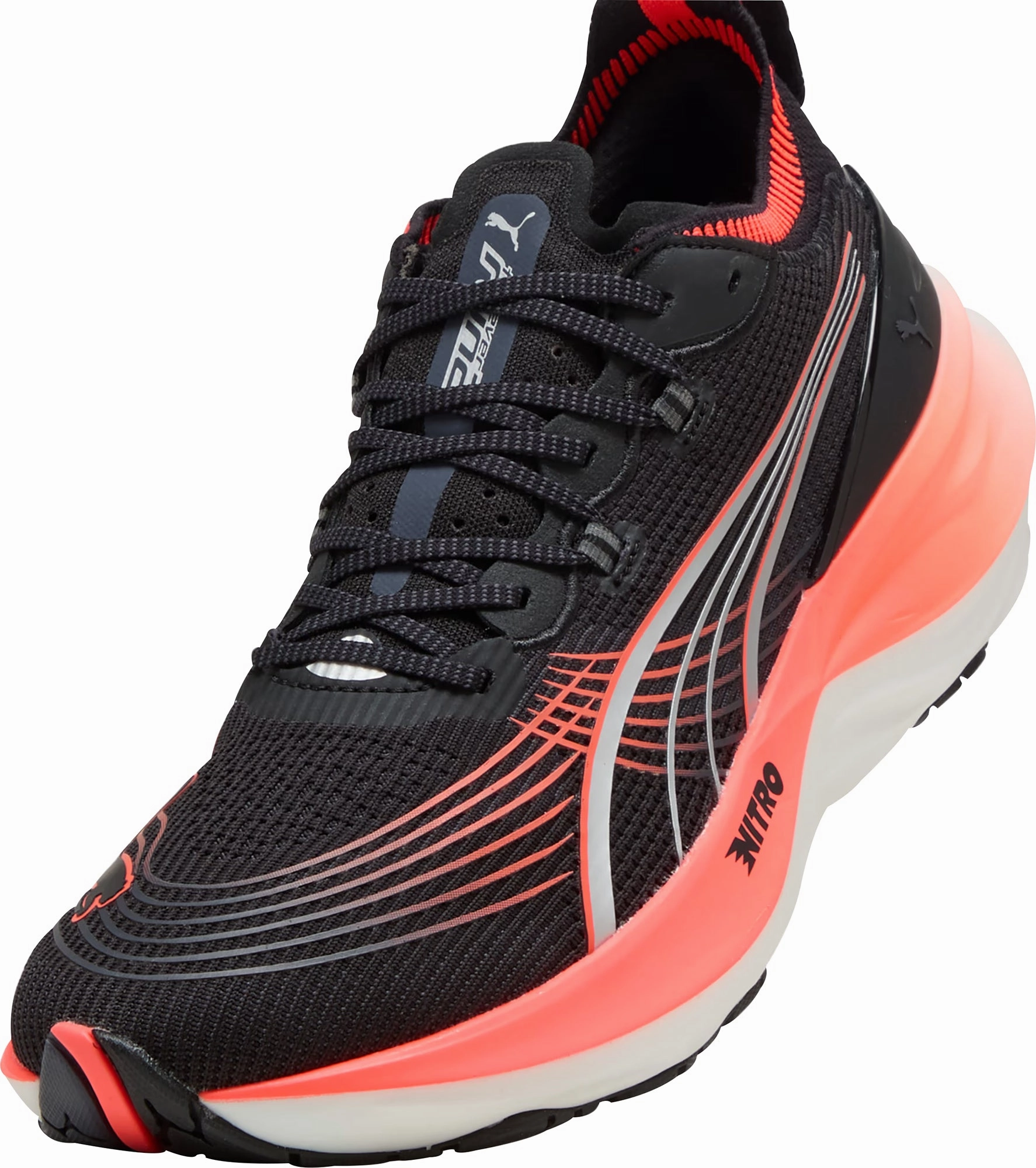 Puma ForeverRun Nitro 2 Mens Running Shoes - Black Cozy Footwear